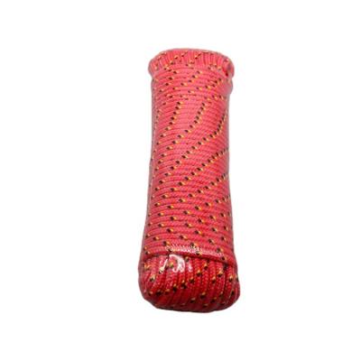 China Light Weight 4mm High Tensile Colored Polypropylene Low Braided Rope For Packing for sale