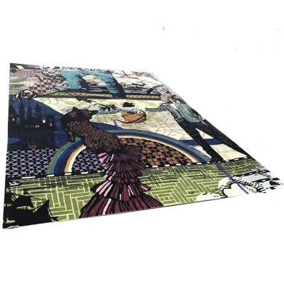 China Stain Resistant Wholesale Custom 3D Printed To Carpet Nylon Printed Carpet Machine Washable Cover for sale