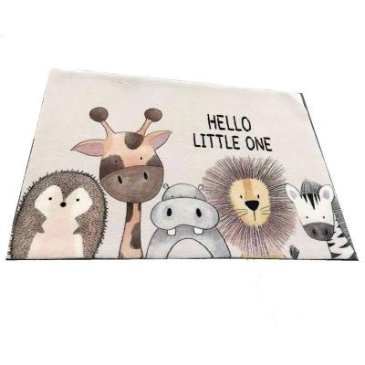 China Stain Resistant Printing Polyester Rug Wholesale Machine Washable Cover for sale