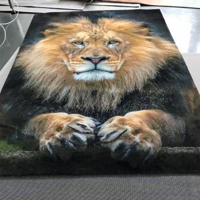 China Stain Resistant Custom Nylon Printed Carpet Logo With Modern Design Covers for sale