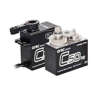 China 50kg.cm 80g 0.11S/60 Degree Coreless Motor Large Torque Radio Controlled High Voltage Servos For RC Car Boat Truck for sale