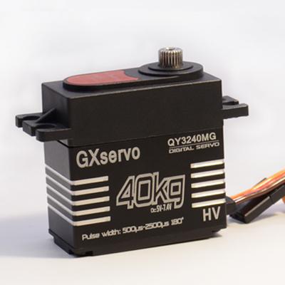 China GXservo QY3240MG 40KG Metal Gear Digital Radio Controlled Servo for RC Baja Car Boat Helicopter Airplane for sale