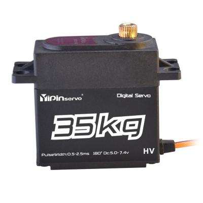 China Yipinservo 35KG Torque Remote Control Metal Gear Digital Servo Motor For RC Baja Car Boat Helicopter Airplane for sale