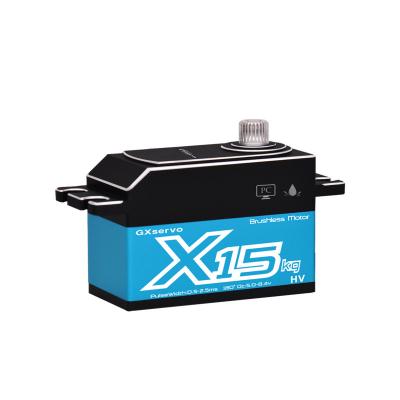 China HT Digital GXservo RC Drift Car Brushless Motor 15KG Full Torque Full Torque Metal Case Robot Servo Helicopter for sale