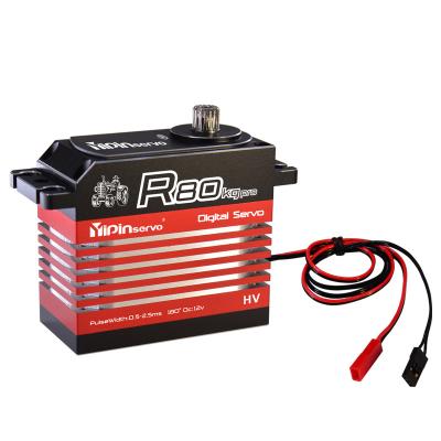 China RC Model Yipinservo 80KG Torque Waterproof 12v Digital Motor mks Servo For 1/6 RC Models for sale