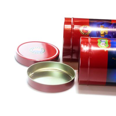 China Wine Sales 0.21mm-0.25mms Round Cans For Wine Tinplate Tea Canister Tin Wine Box for sale