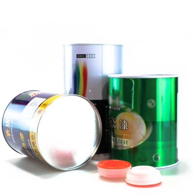 China Glue Metal Tin Can Round Tin Can Motor Oil Container for sale