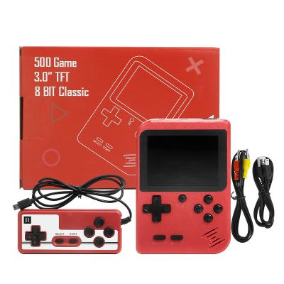 China Retro Handheld Game Playing Factory NEW Retro Video Classic Game Console TV Game Player Built In 500 Games Handheld Console With AV Cable for sale