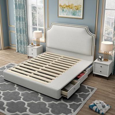 China Simple Modern Storage King Queen Size Beds Frame Bed Room Furniture With Storage for sale