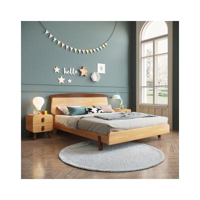 China Factory direct supply solid wood simple and elegant durable children's bed solid wood children's bed easy to fall asleep for sale