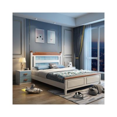 China 2020 new design solid wood simple and stylish easy installation kids solid wood bed for sale