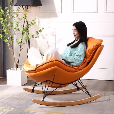 China Comfortable Reclining Living Room Furniture Leather Lounge Chair Modern Leisure Chair for sale