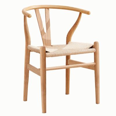 China Manufacturer Supply Convertible Classic Design Y Wood Natural Style Dining Chairs For Waiting Room And Tea Room for sale