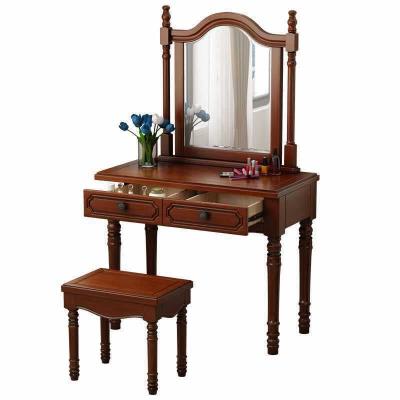 China With Mirror Wholesale Modern Vanity White Wooden Bedroom Dresser With Mirror And Wooden Stool Dresser for sale