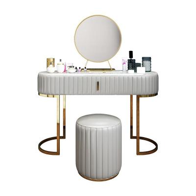 China Modular Hot Selling Modern Dresser Table With Mirror And Stool For Bed Room Home Furniture for sale