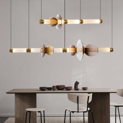 China Hall Villa Hotel Modern Kitchen Indoor Island Modern Design Decoration Pendant Light Led Glass Pendant Light for sale