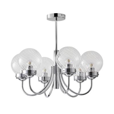 China Modern Pendant Light With Chrome Glass Kitchen Bulb Pendant Light Pendant for sale