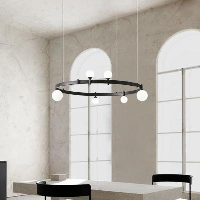 China Modern White Shade Ball Pendant Light Led Round Pendant Light Pendant Light In Kitchen for sale