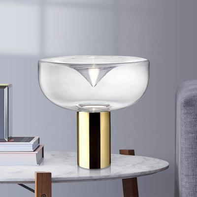 China Modern Nordic Creative Postmodern Glass Table Lamp Table Floor Lamp Dining Room Table Lamp Glass Lamp for sale