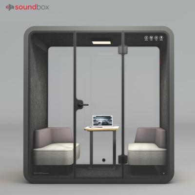 China Desktop Indoor Outdoor Soundproof Soundproof Booth Music Soundproof Pod Acoustic Assembling Pod for sale