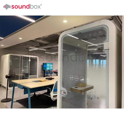 China Music Office Pod 4 Person Sound Insulation Office Meeting Pod Private Meeting Indoor Outdoor Booth for sale