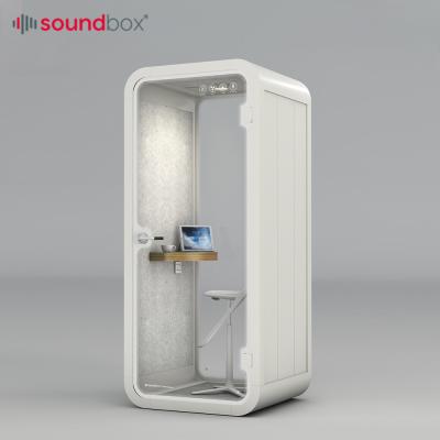 China Modern Sound Proof Pod 2021 Indoor Phone Booth Office Booth Small Work Cabin Acoustic Office Booth for sale