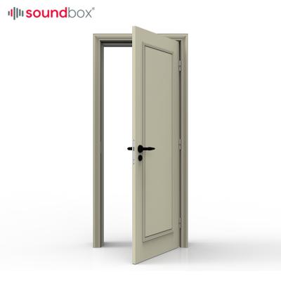 China 30 Mins Fireproof Solid Wood Acoustic Door Upgrade Smoke Proof Effect Sound Sound Proof Sound Insulation Solid Wood Door for sale