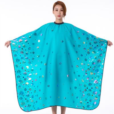 China Professional Luxury Wholesale Waterproof Barber Cape For Women Polyester Beauty Hair Cutting Cape for sale