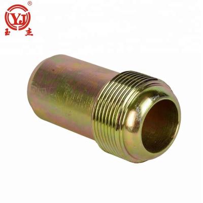 China OEM Stainless Steel Flat Surface PVC Brass Pipe Film Production Line Fitting 90 Degree Permeable for sale