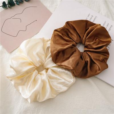 China French European and American romantic soft silk satin hair scrunchies Scrunchy hair scrunchies XXL retro style large scrunchies for hair for sale