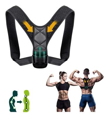 China Breathable Corrector Relieve Poor Posture Brace Support Belts Unisex Adjustable Back Support Belt Back Brace and Back Pain for sale