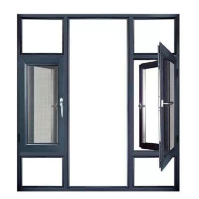 China Anti-theft Magnetic Screen Window In-Swing Casement Extruded Aluminum Alloy System Window And Doors for sale