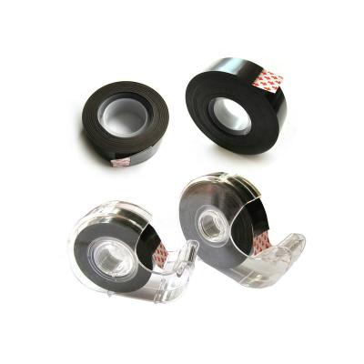 China Industrial Magnet 3m x 19mm Self Adhesive Magnetic Tape Roll With Dispenser for sale