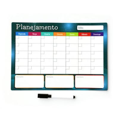 China New Design A4 Simple Calendar Style Calendar Rewritable Magnetic Notepad Magnetic Enrollment Board for sale