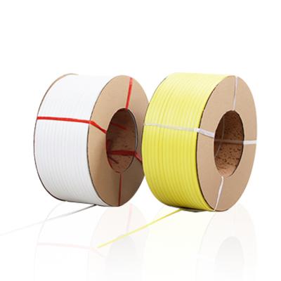 China Automatic packing machine yongsheng maker yellow transparent packing tape 5mm polypropylene strap tape for box machine for sale