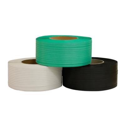 China Packing machine yongshengco black pp strap strapping roll pp belt packing poly strap band for sale