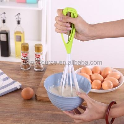 China Kitchen Instruments Tools Matcha Silicone Egg Stocked Professional Cooking Beater Set With Plastic Handle for sale