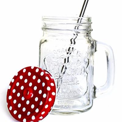 China / Glass Mason Jar with cheap handle for sale