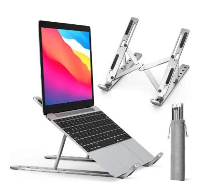 China (Size) OEM Adjustable Laptop Notebook PC Laptop Stand 360 Degree Rotation Vented Aluminum Foldable Laptop Stand for sale