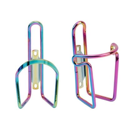 China Colorful Aluminum Alloy MTB Bottle Cage Road Bike Kettle Ultralight Kettle Holder Bracket Bicycle Rack Bicyle Water Bottle Recycling Supplies for sale