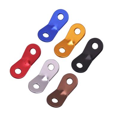 China OEM Double Eye Metal Tent Machinery Non-Slip Buckle Accessories Outdoor Camping Fixed Cord Buckle for sale