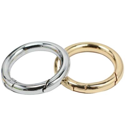 China Interesting Round Snap Hook O-ring Spring Door Buckle Purse Buckle Around Spring Carabiner For Key Chain for sale