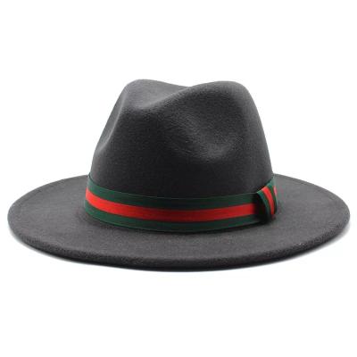 China Vegan Solid Color Character Solid Color Fedora Hat Felt Cap For Women Men Party Music Festival Panama Fedora Hats for sale