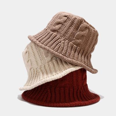 China 2021 New Designer Hats Knitted Fluffy Fuzzy Bucket Hat Custom Furry Beanie Warm Women Winter Fashion COMMON 2021 for sale