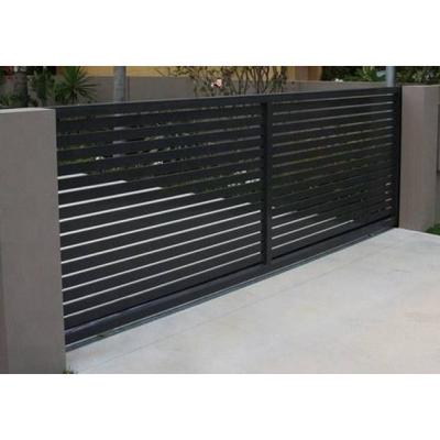 Chine Environmental Friendly OFDT Double Panels Swing Style Iron Gates / Driveway Swing Aluminum Automatic Gates Designs Decorative Aluminum Gate For Villa à vendre