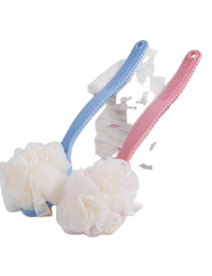 China Sustainable bath towel shower back brush long handle bath scrub Toiletriesback massage  cleaning brush Bathroom Body Scrubber for sale