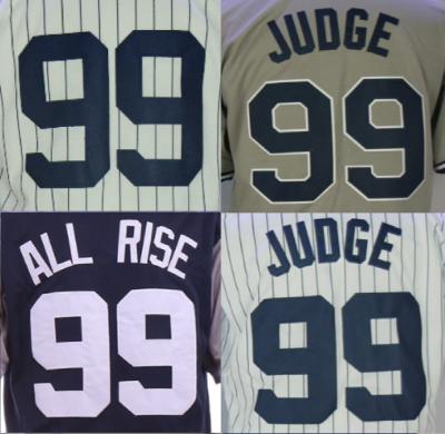 China Aaron Judge #99 Antibacterial Customized Best Quality Quilted Baseball Tank Tops for sale