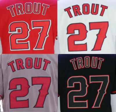 China Mike Trout #27 Antibacterial Customized Best Quality Stitched Baseball Jerseys for sale