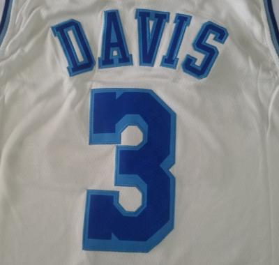 China Shirts & Complete Anthony Davis White Best Quality Stitched National Basketball Tank Top for sale