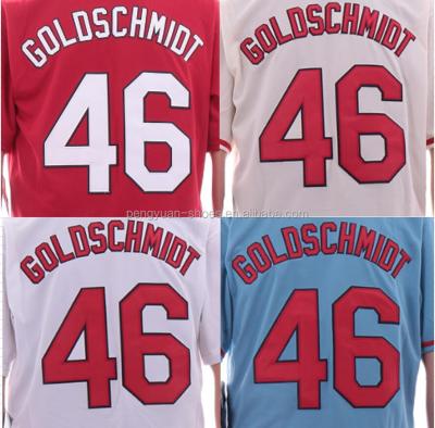 China Best Quality Paul Goldschmidt Embroidery Custom Logo Antibacterial Baseball Tank Top for sale